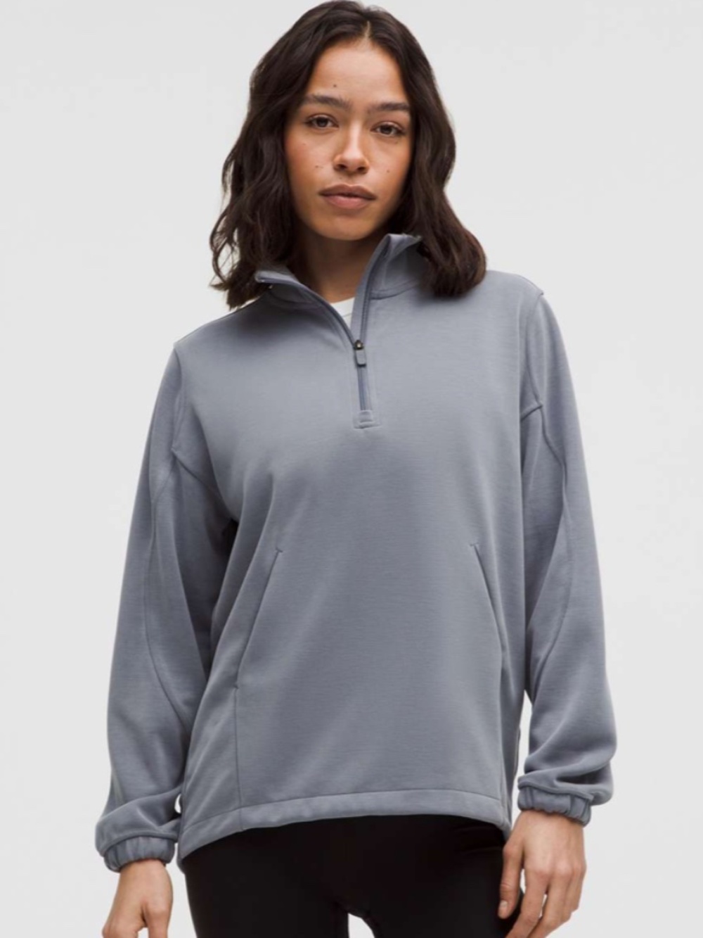 Lululemon Softstreme Half-Zip Long in Solar Grey, XS - Picture 1 of 4